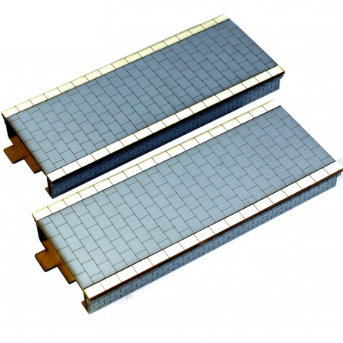 4Ground Trackside 2x Stone Straight Island Platform - Phillips Hobbies