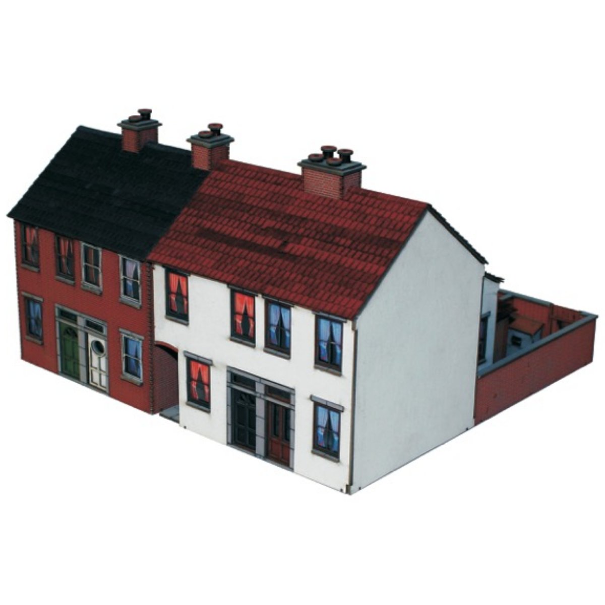 4Ground Trackside Dark Red Roof Tiles & Ridge - Phillips Hobbies
