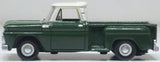 Oxford Diecast 87CP65008 1965 Chevrolet Stepside Pickup Dark Green/Ivory - 1:87 Scale