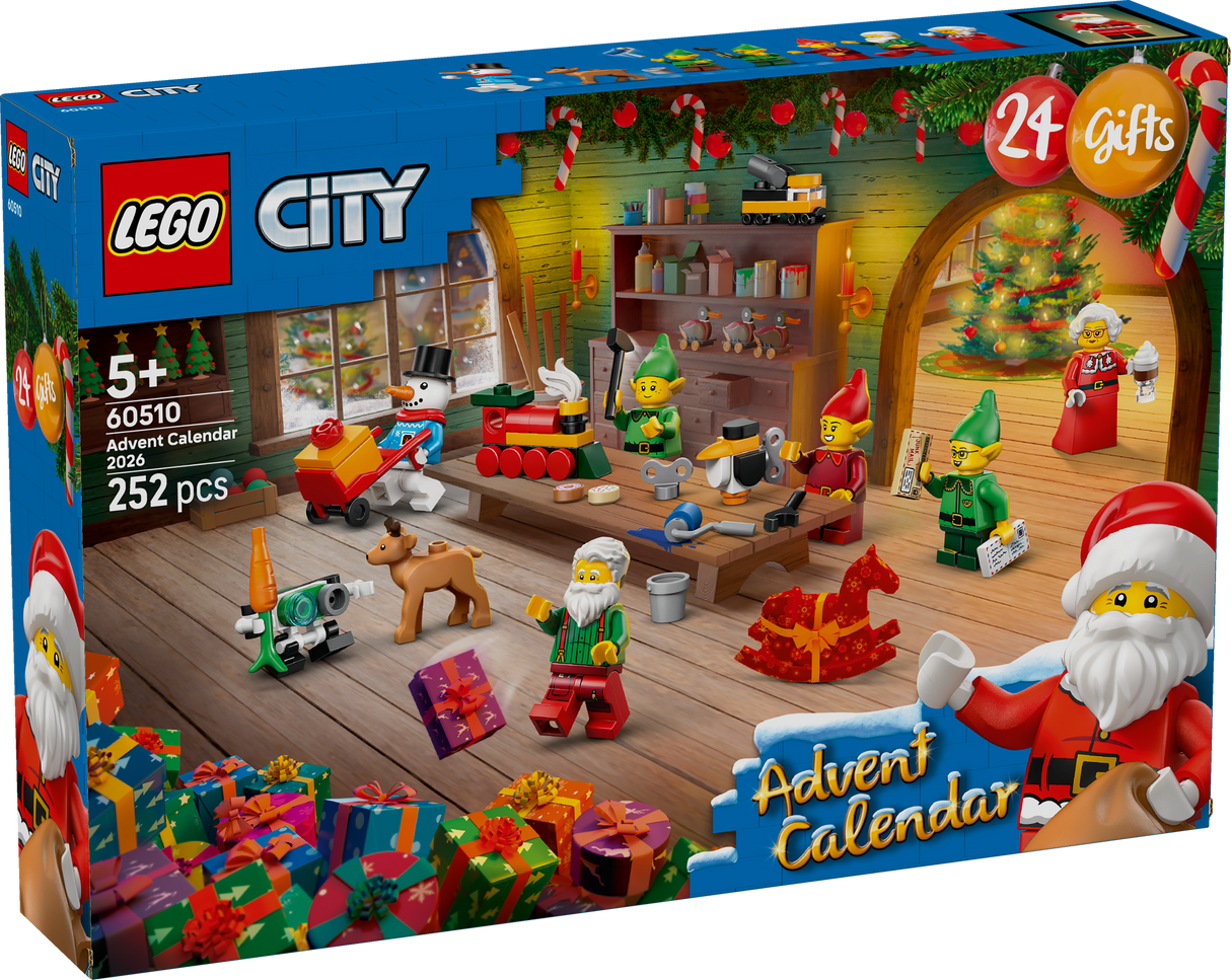 LEGO® City Advent Calendar 2026 Santa’s Workshop Toy 60510