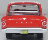 Oxford Diecast 87FA60001 1960 Ford Falcon Ranchero Monte Carlo Red/Corinthian White - 1:87 Scale