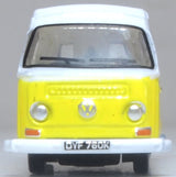 Oxford Diecast NVW016 VW T2 Bay Window Camper Saturn Yellow/White - 1:148 Scale