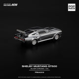 Pop Race Shelby Mustang GT500 Chrome - 1:64 Scale