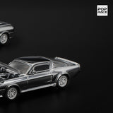 Pop Race Shelby Mustang GT500 Chrome - 1:64 Scale