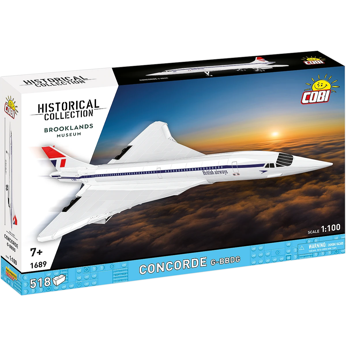COBI Bricks Concorde G-BBDG Building Toy Set - 1:100 Scale