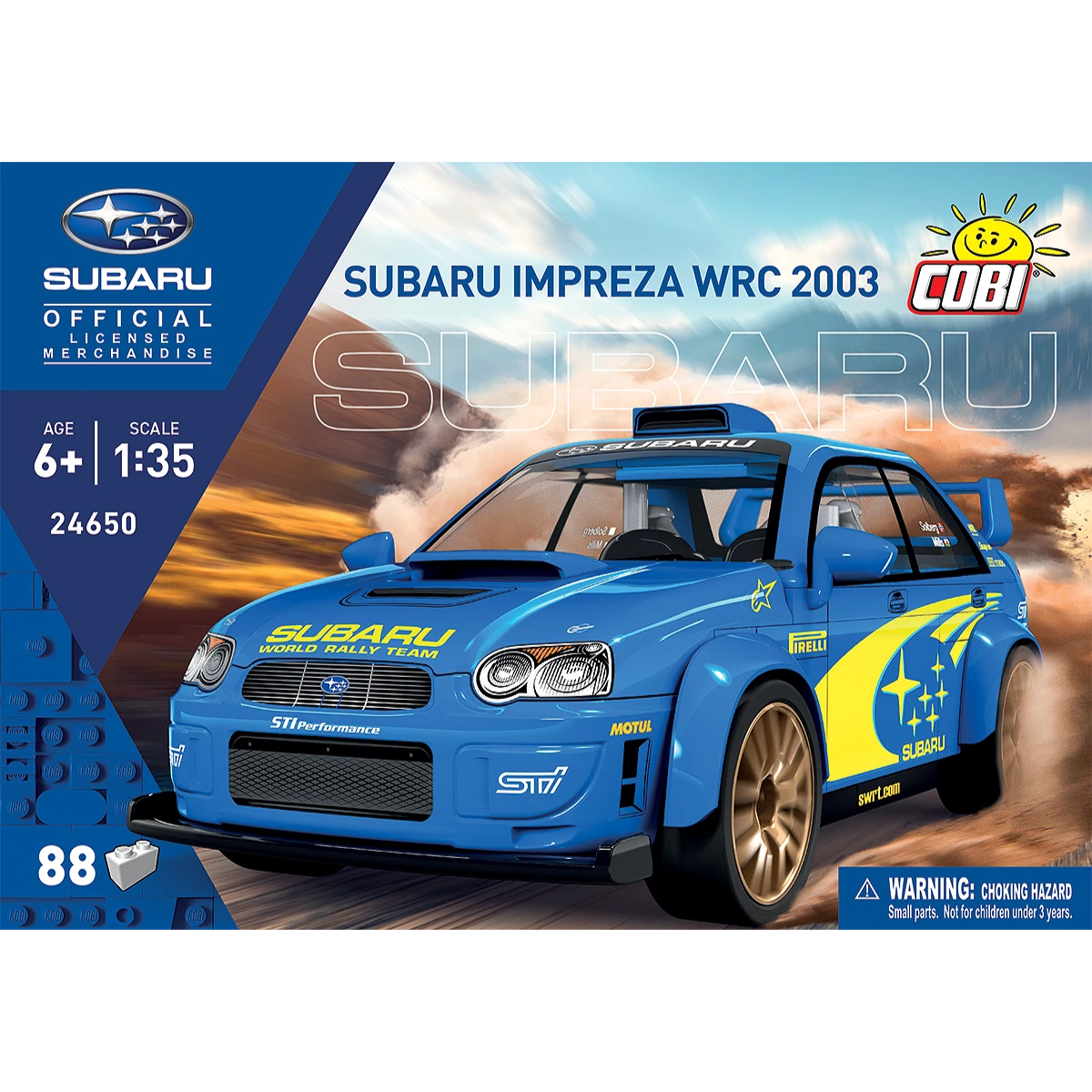 COBI Bricks Subaru Impreza WRC 2003 Building Toy Set - 1:35 Scale