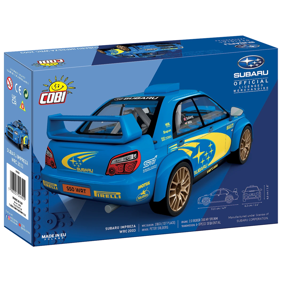 COBI Bricks Subaru Impreza WRC 2003 Building Toy Set - 1:35 Scale