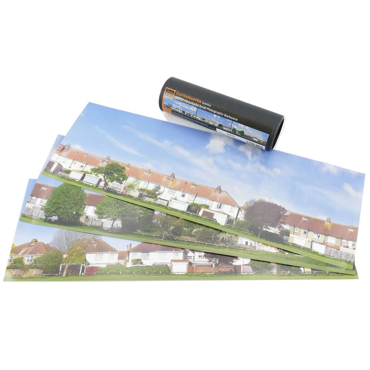 Gaugemaster GM757 Housebacks Small Photo Backscene (1372x152mm)