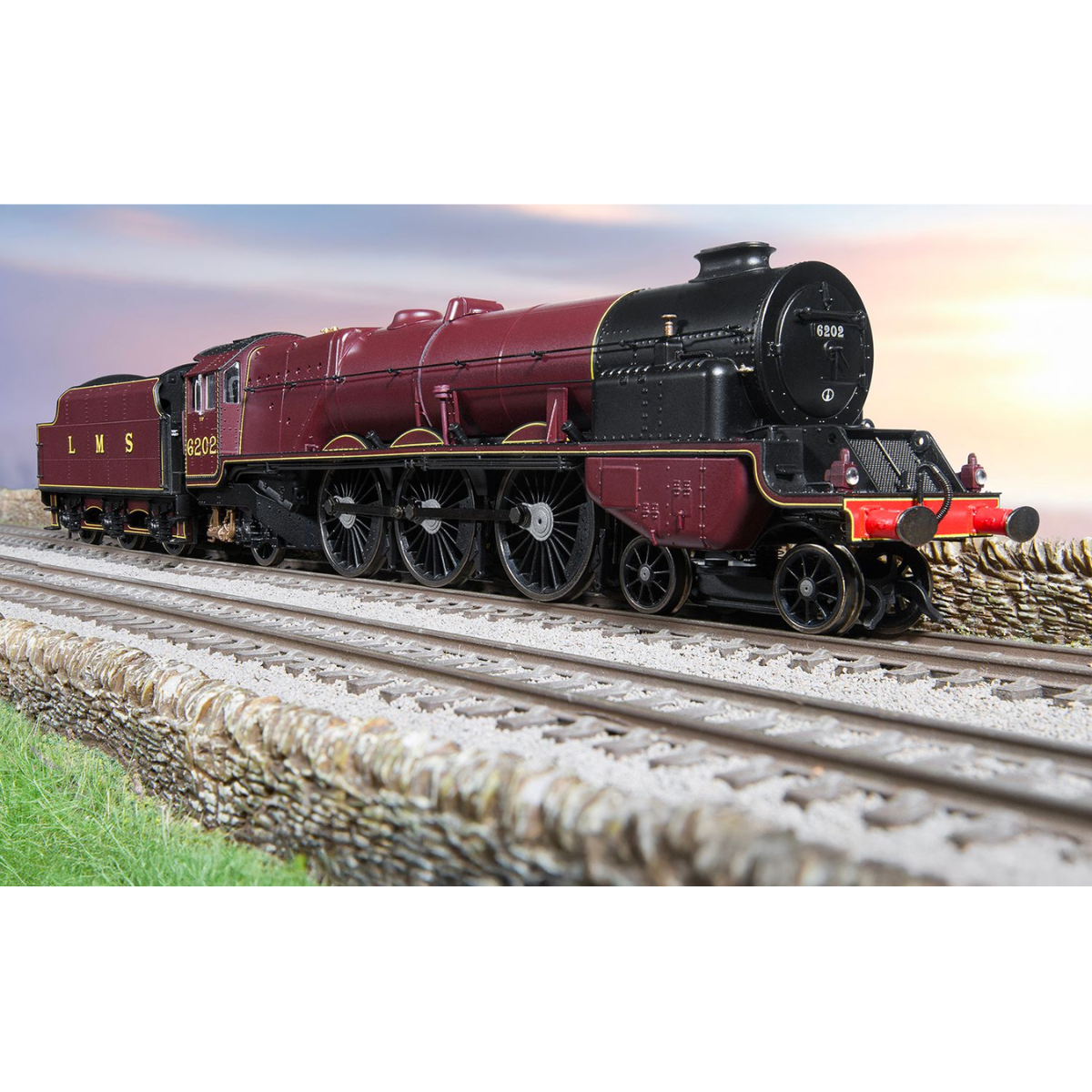 Hornby R30398 LMS Princess Royal Class - "Turbomotive" 6202 - OO Gauge