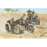 Italeri WWII German Motorcycles Plastic Kit - 1:72 Scale