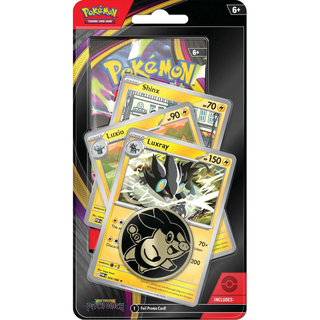 Pokémon TCG: Mega Evolution Pitch Black Premium Checklane Blister Luxray