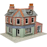 Metcalfe PO308 Brick Corner Shop / Pub Card Kit - 00/HO Gauge