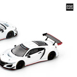Pop Race Honda NSX GT3 EVO22 White - 1:64 Scale