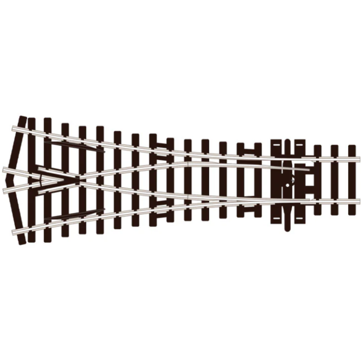 Peco SL-U97 Small Radius Y Turnout, Unifrog - OO Gauge