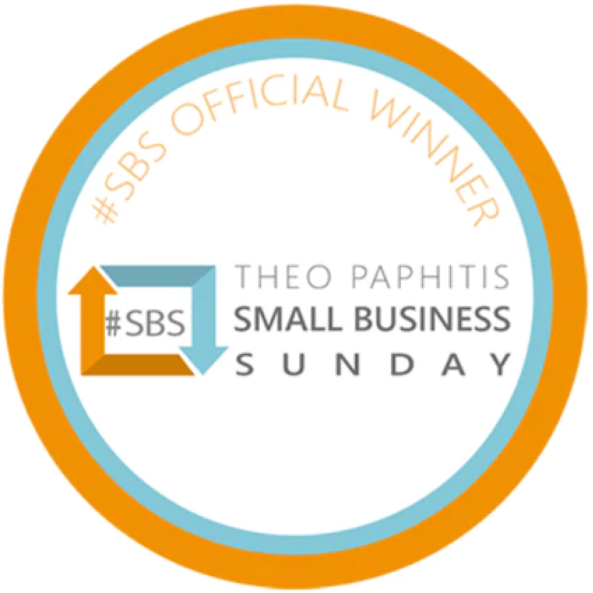 Theo Paphitis Small Business Sunday Winner Badge