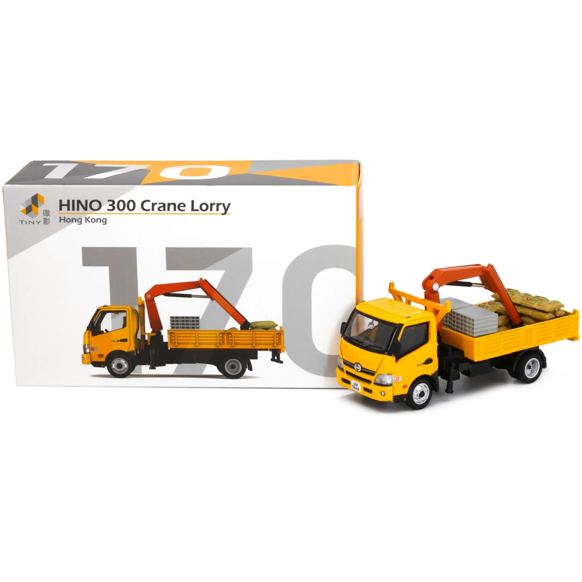Tiny Models Hino 300 Crane Lorry (1:76 Scale)