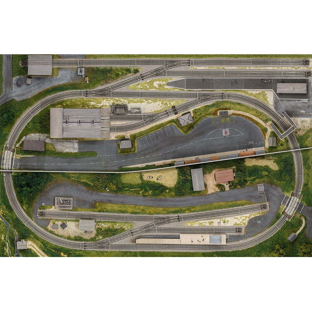 PRE-ORDER: Bachmann Scenecraft Lucsmore Vale Layout Mat - OO Gauge