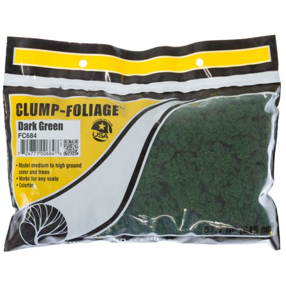 Woodland Scenics Dark Green Clump Foliage