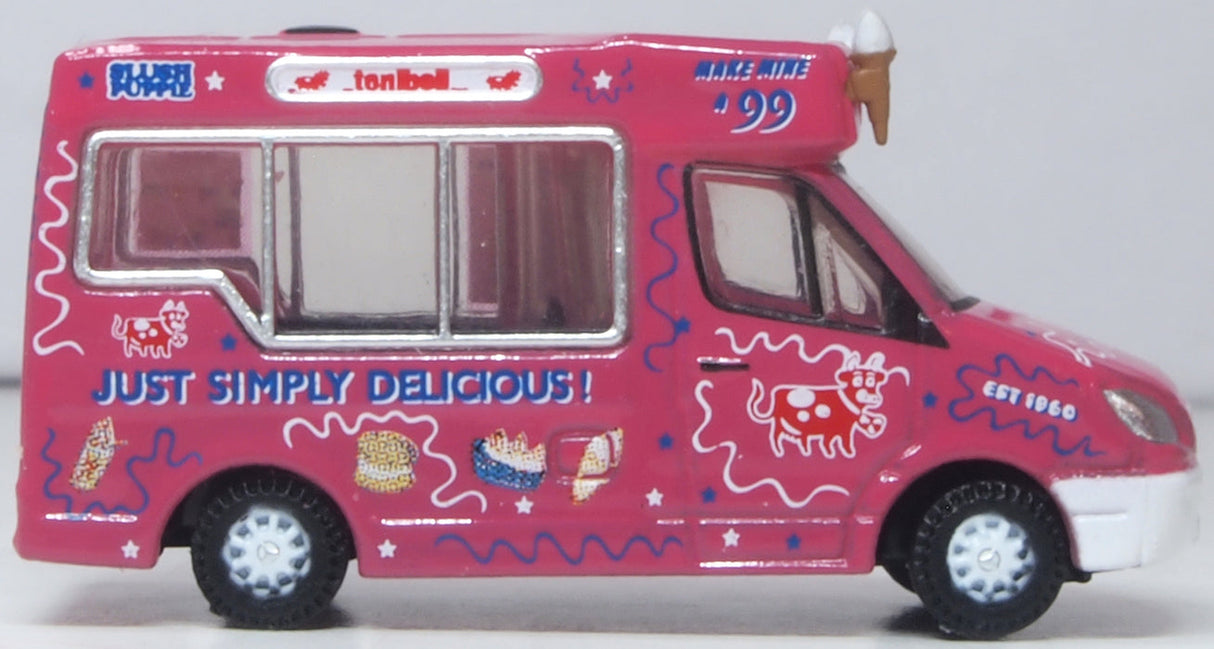 Oxford Diecast NWM009 Whitby Mondial Ice Cream Van Tonibell - 1:148 Scale