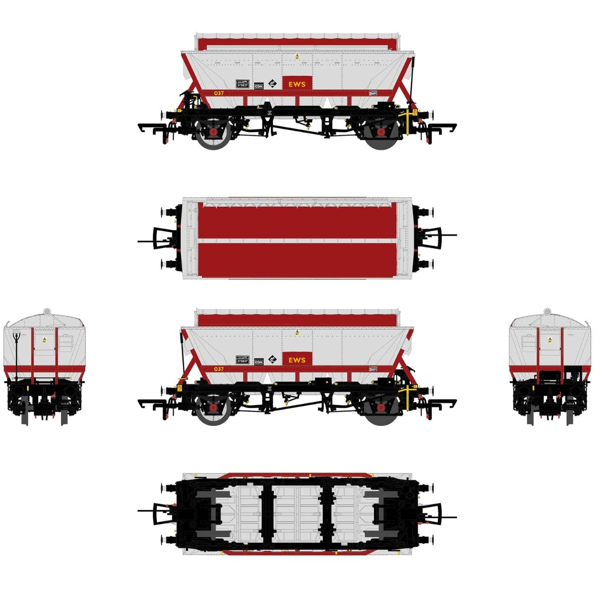 Accurascale CDA EWS Triple Wagon Pack 1 - Phillips Hobbies