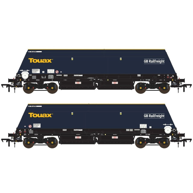 Accurascale Cutdown HYA Blue/Black with Touax/GB Railfreight Branding (Pack 1) - OO Gauge - Phillips Hobbies