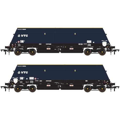 Accurascale Cutdown HYA ex - Biomass Blue/Black with VTG Branding (Pack 2) - OO Gauge - Phillips Hobbies