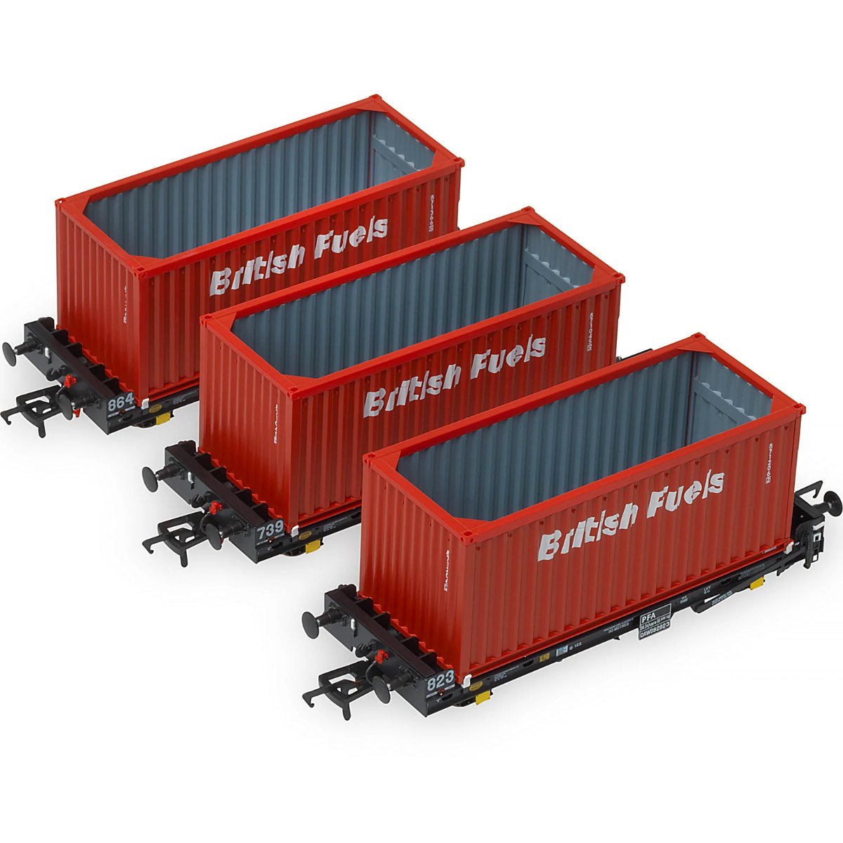 Accurascale PFA - British Fuels Coal Containers I - Phillips Hobbies