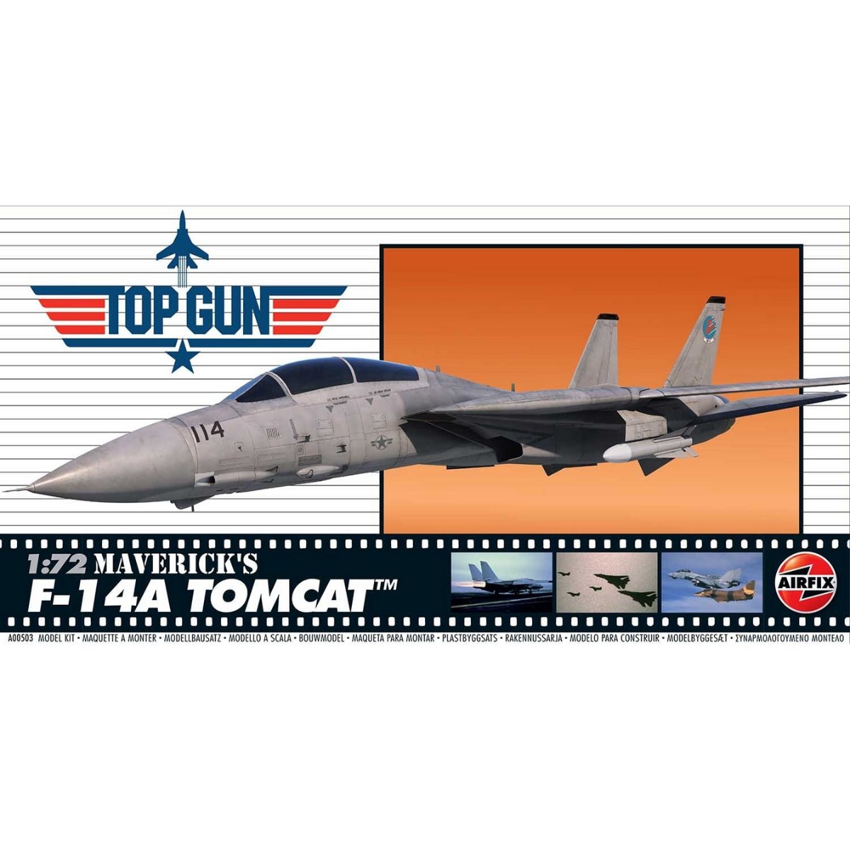 Airfix A00503 Top Gun Maverick's F-14A Tomcat 1:72 - Phillips Hobbies