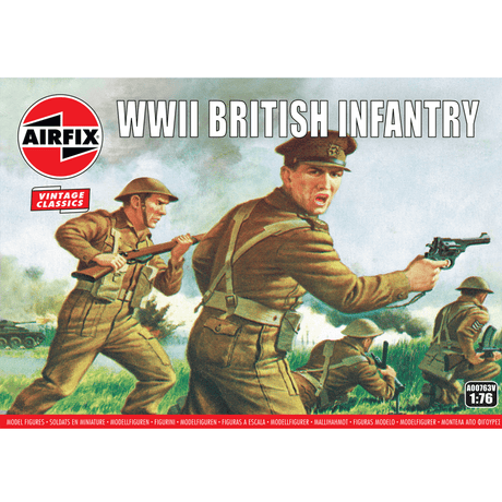 Airfix A00763V WWII British Infantry N. Europe Plastic Kit 1:76 Scale - Phillips Hobbies