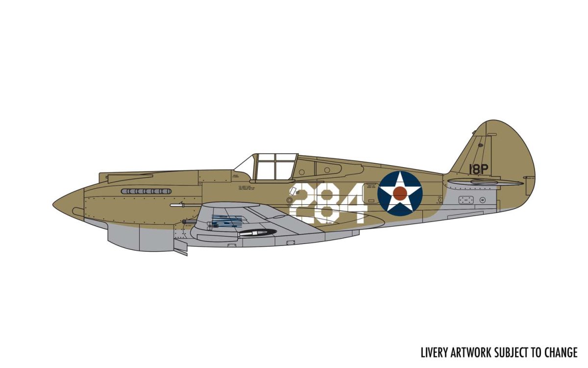 Airfix A01003B Curtiss P-40B Warhawk 1:72 - Phillips Hobbies