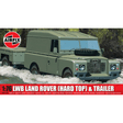 Airfix A02324 LWB Land Rover (Hard Top) & Trailer Plastic Kit - 1:76 Scale - Phillips Hobbies