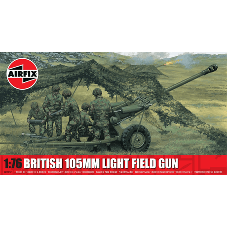 Airfix A02332 British 105mm Light Field Gun Plastic Kit - 1:76 Scale - Phillips Hobbies