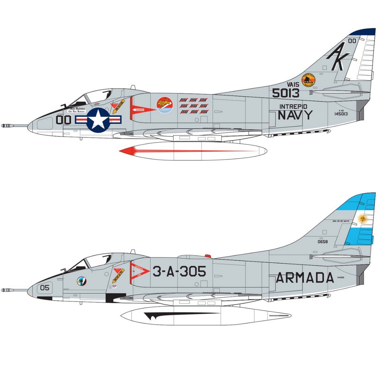 Airfix A03029A Douglas A-4B/Q Skyhawk 1:72 - Phillips Hobbies