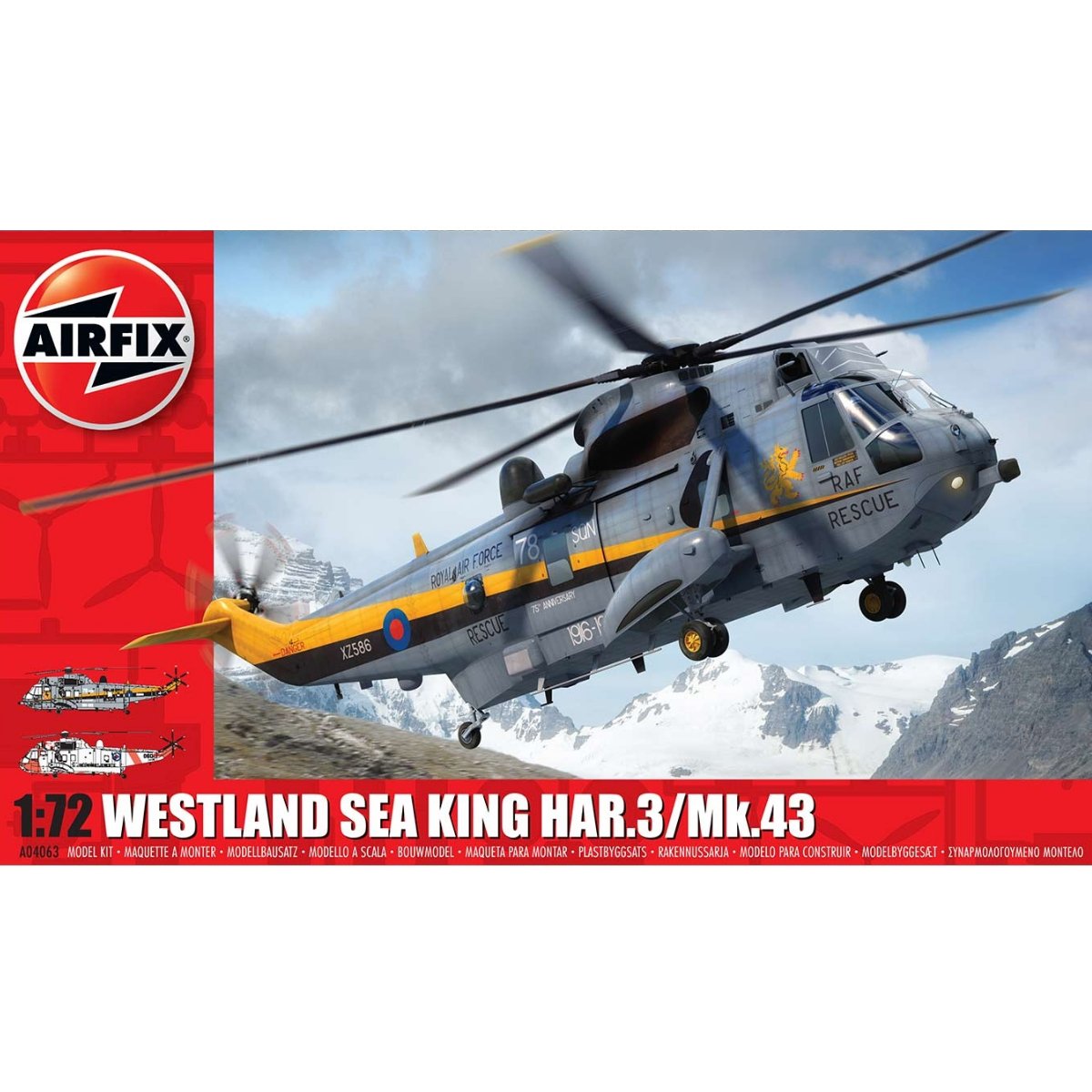 Airfix A04063 Westland Sea King HAR.3/Mk.43 1:72 - Phillips Hobbies