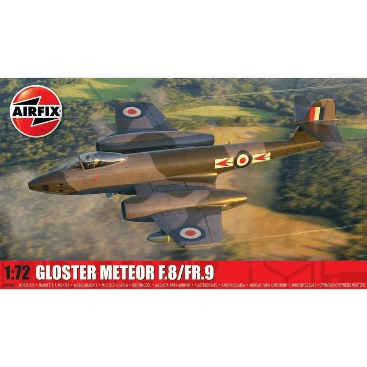 Airfix A04067 Gloster Meteor F.8/FR.9 - 1:72 Scale Plastic Kit - Phillips Hobbies