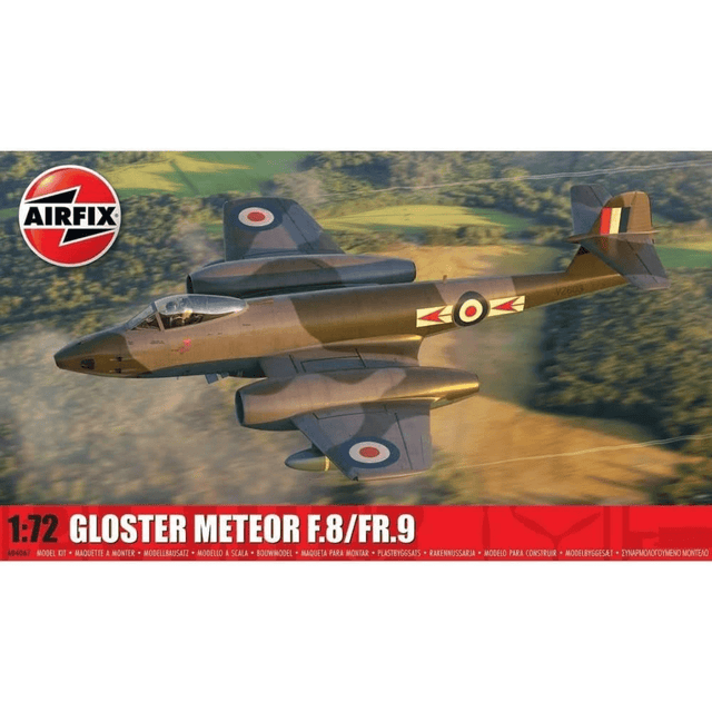 Airfix A04067 Gloster Meteor F.8/FR.9 - 1:72 Scale Plastic Kit - Phillips Hobbies