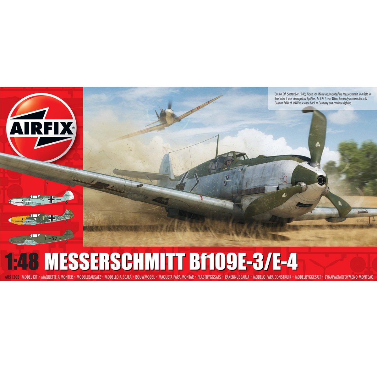 Airfix A05120B Messerschmitt Me109E-4/E-1 1:48 - Phillips Hobbies