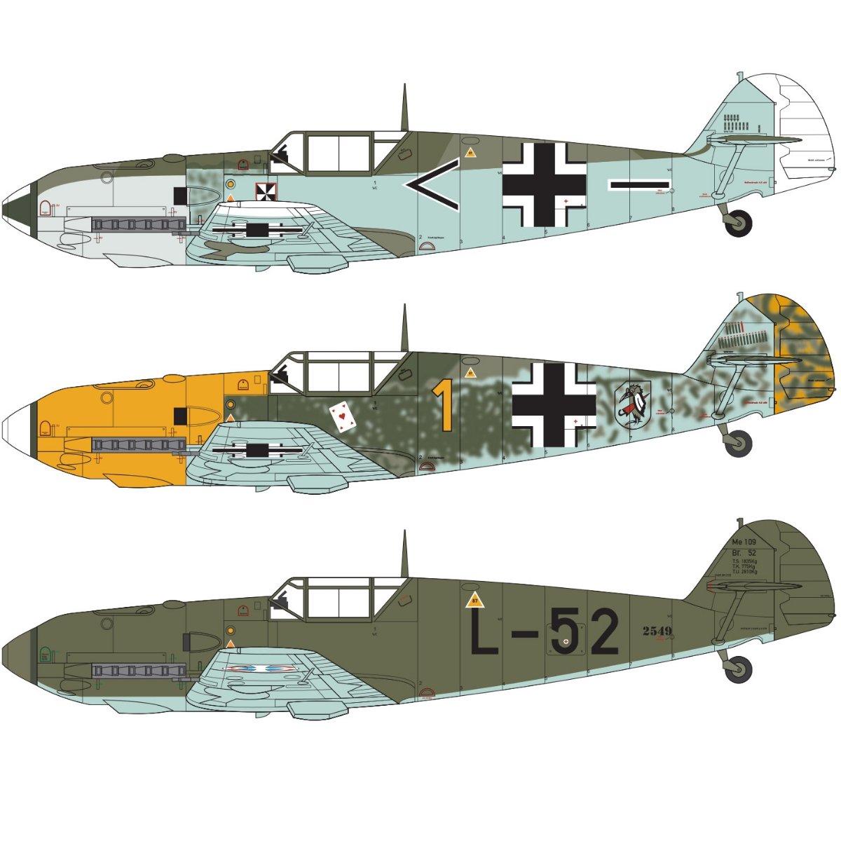 Airfix A05120B Messerschmitt Me109E-4/E-1 1:48 - Phillips Hobbies