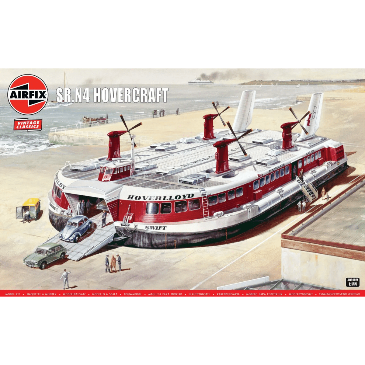 Airfix A09171V SR.N4 Hovercraft - 1:144 Scale Plastic Kit - Phillips Hobbies