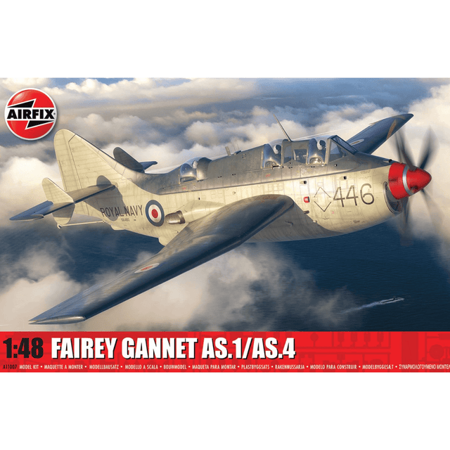 Airfix A11007 Fairey Gannet AS.1/AS.4 Plastic Kit - 1:48 Scale - Phillips Hobbies