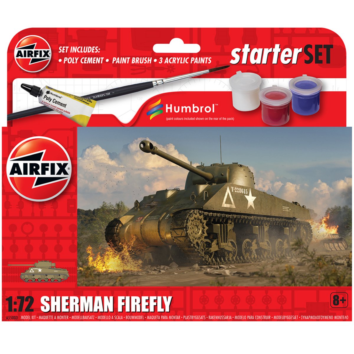 Airfix A55003 Small Starter Set Sherman Firefly 1:72 - Phillips Hobbies