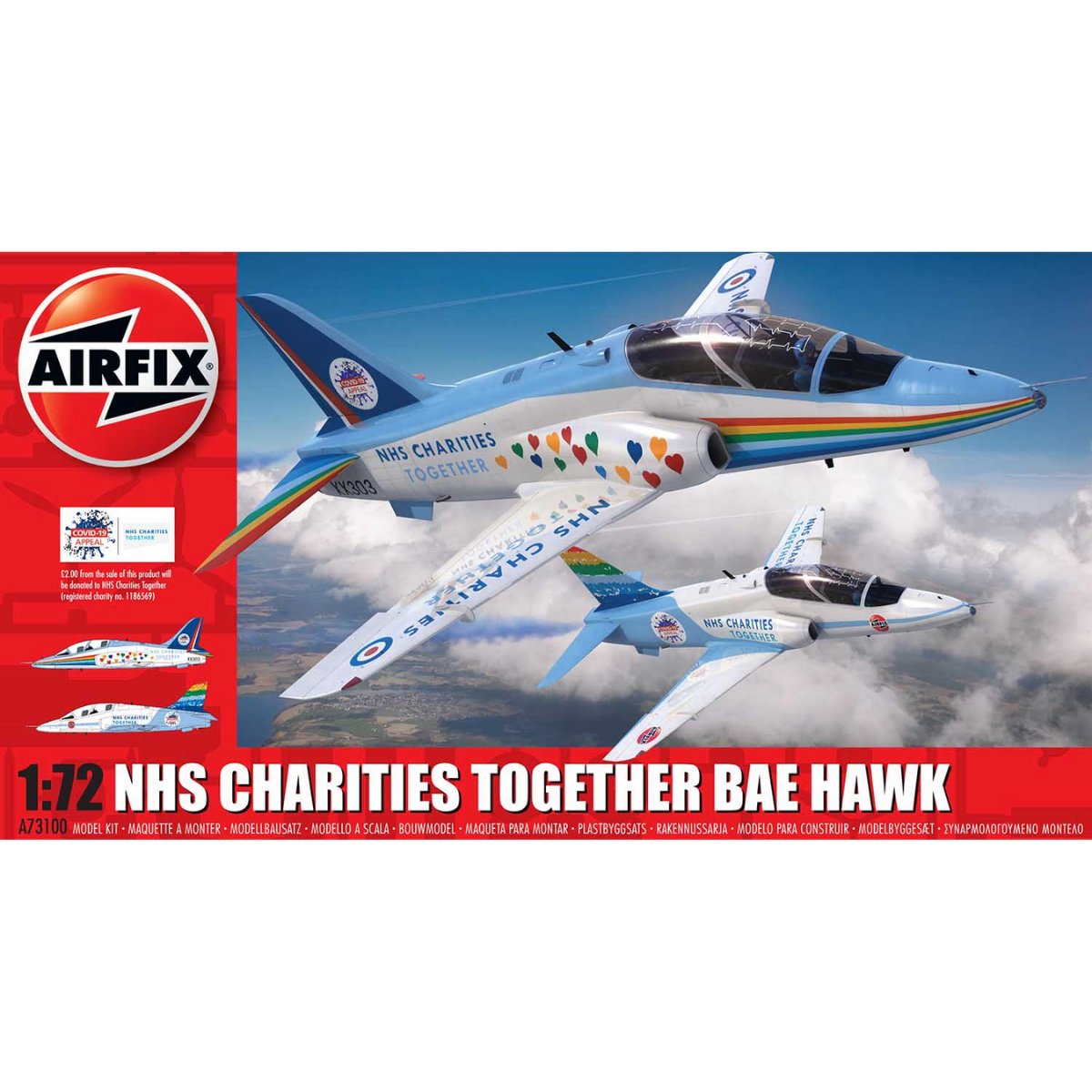 Airfix A73100 BAE Hawk NHS Livery 1:72 - Phillips Hobbies