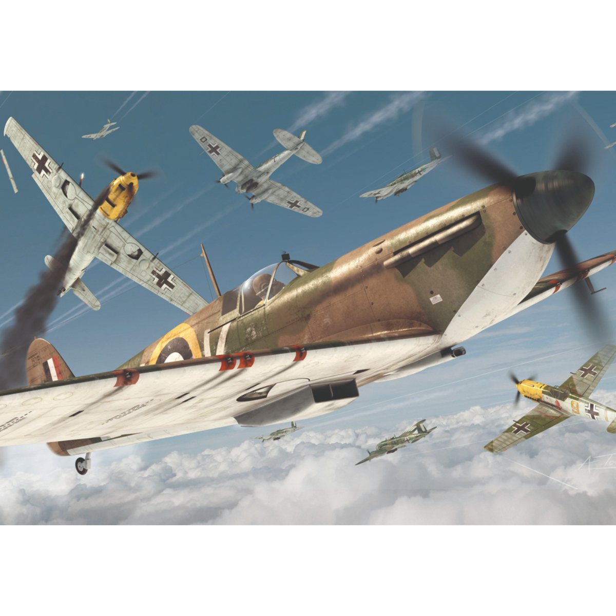 Airfix Supermarine Spitfire Mk.Ia 1000 Piece Puzzle - Phillips Hobbies