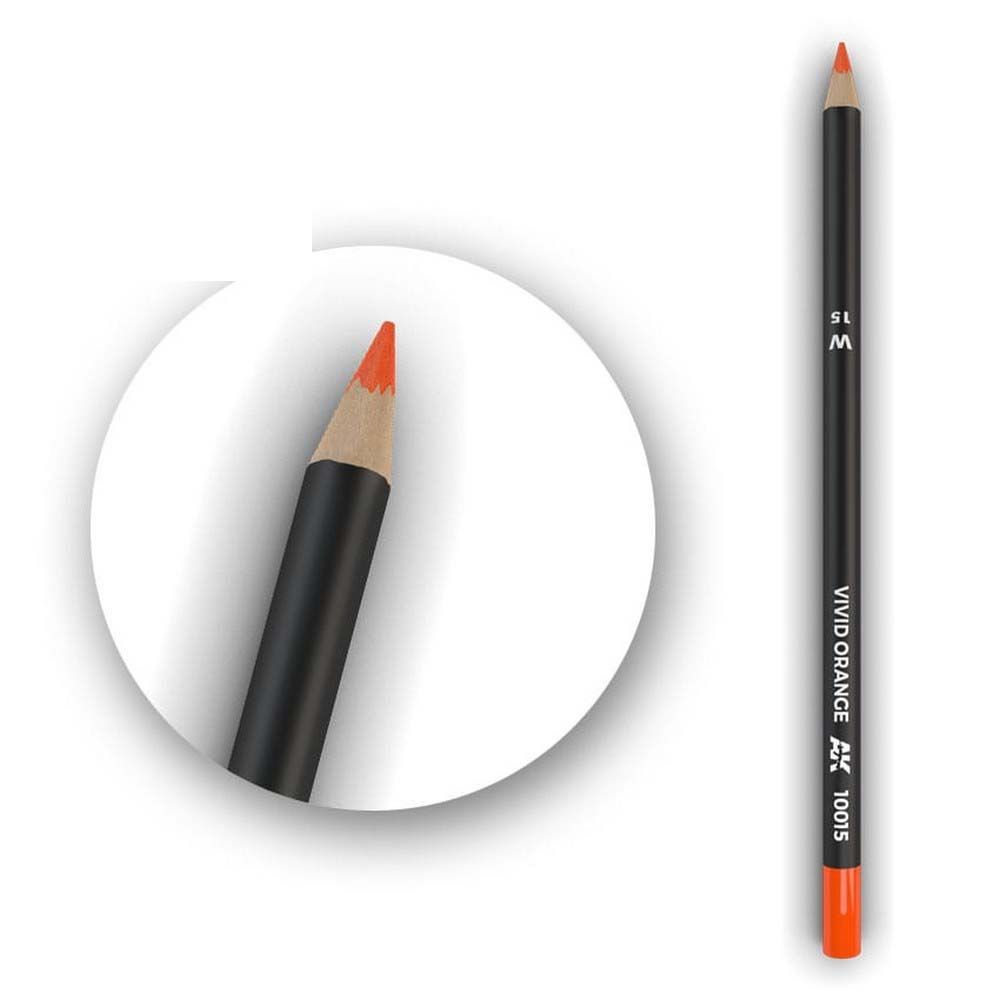 AK Interactive AK10015 Vivid Orange Watercolour Weathering Pencil - Phillips Hobbies