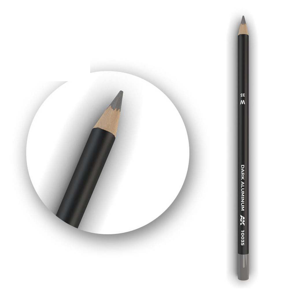 AK Interactive AK10035 Dark Aluminium Nickel Watercolour Weathering Pencil - Phillips Hobbies