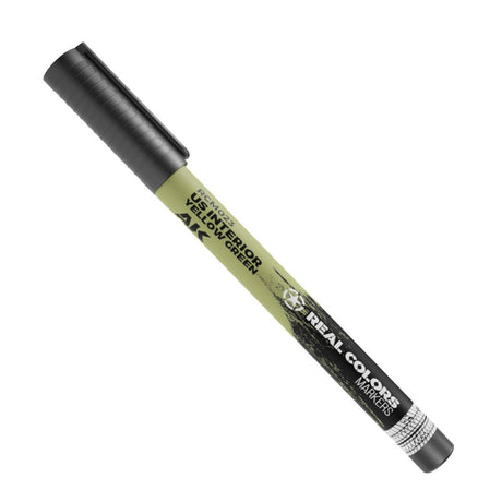 AK Interactive Real Color Marker - US Interior Yellow Green - Phillips Hobbies