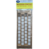 Ancorton Models OOF4 Wooden Fencing, Flat Top, Five Rail (OO Gauge) - Phillips Hobbies