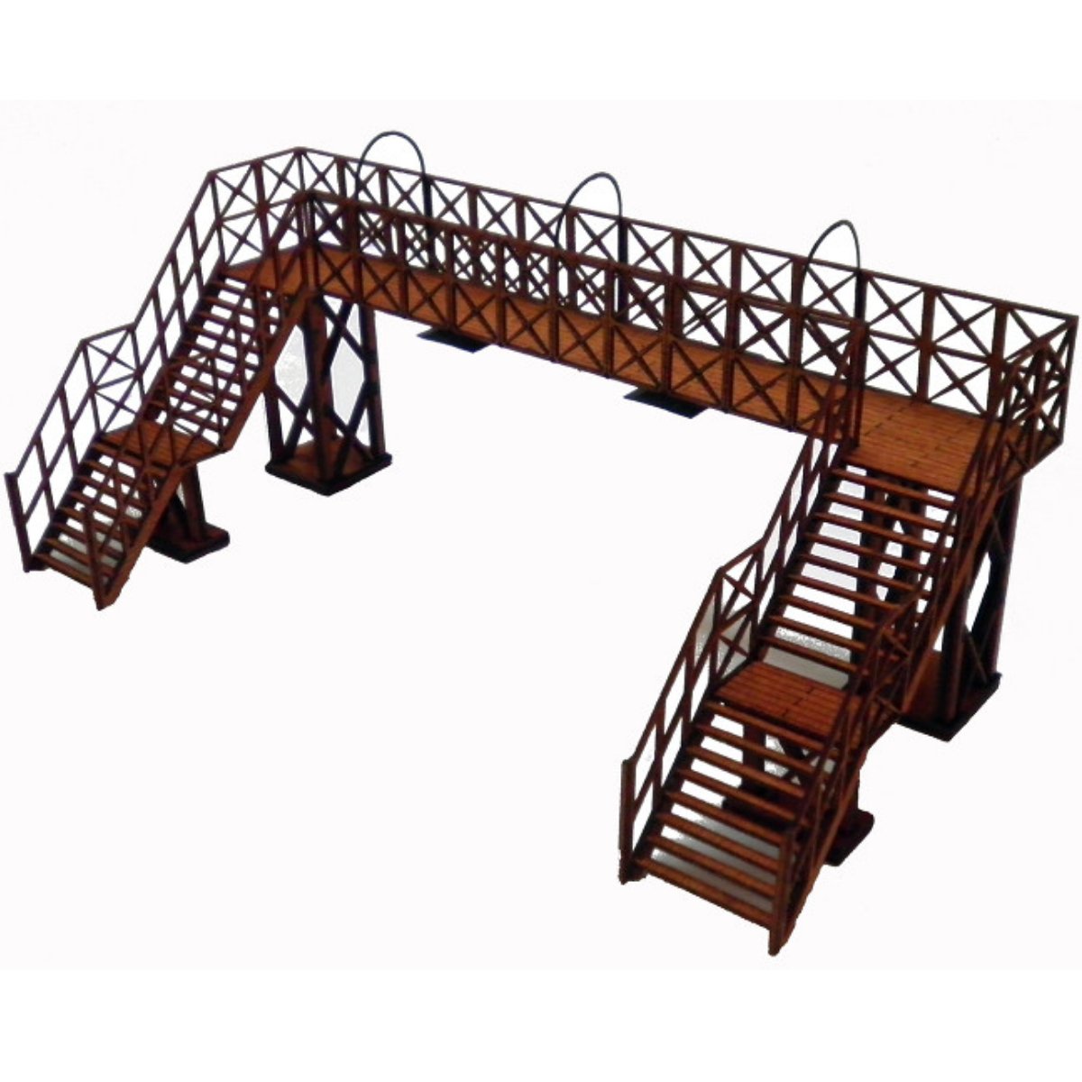 Ancorton Models Platform Footbridge Kit - Double Track (OO Gauge) - Phillips Hobbies