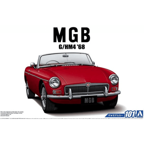 Aoshima 05685 MGB Mk2 1968 G/Hm4 - 1:24 Scale Plastic Kit - Phillips Hobbies