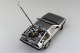 Aoshima 06436 Time Machine Delorean Back To The Future - 1:24 Scale Plastic Kit - Phillips Hobbies